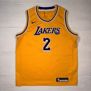 Nike Youth Los Angeles Lakers Lonzo Ball #2 Jersey Swingman Sz L (14-16) NBA